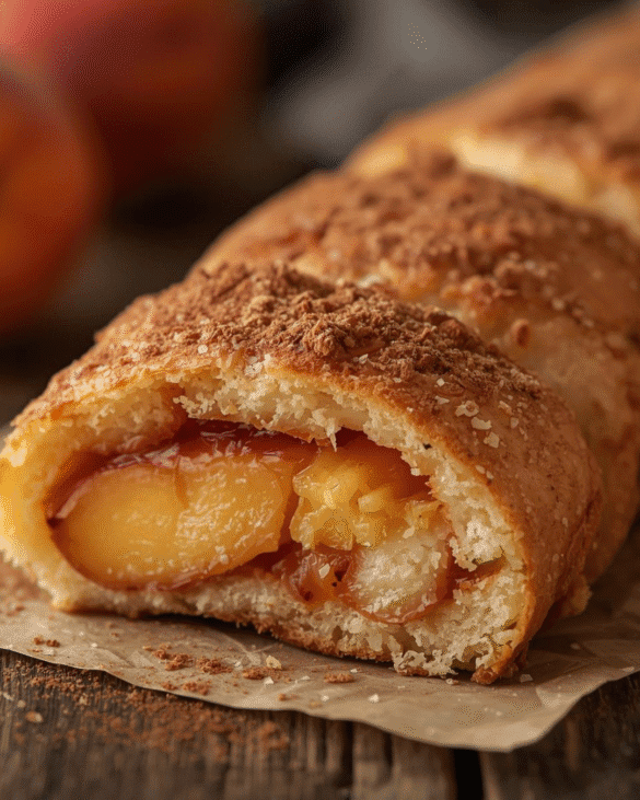 Homemade Arby's Peach Cobbler Roll Recipe