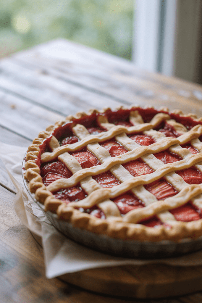 strawberry rhubarb pie